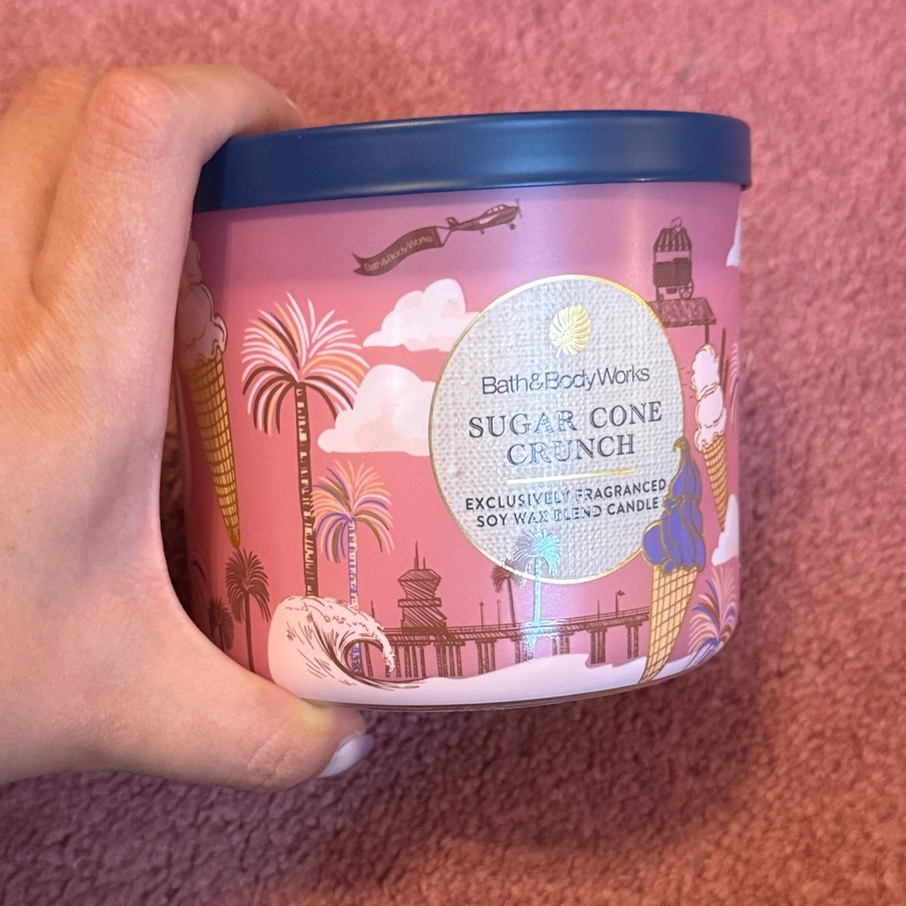 New Bath & Body Works Sugar Cone Crunch Candle